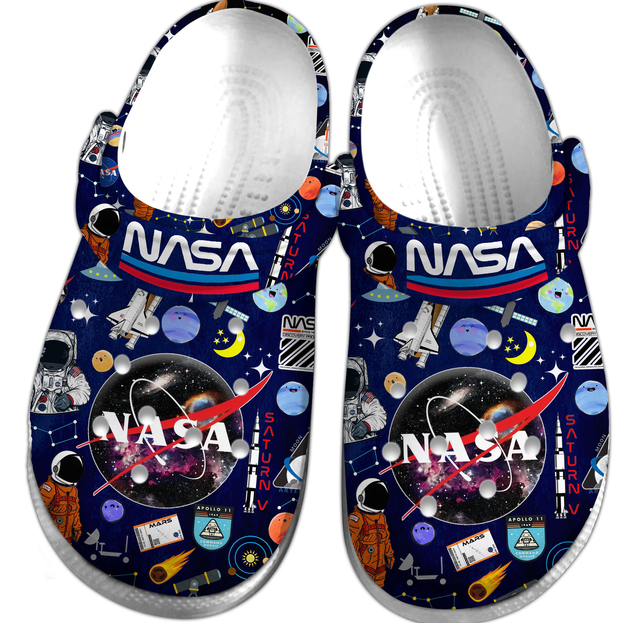 NASA Crocs Crocband Clogs Shoes Comfortable For Men Women and Kids - Image 4