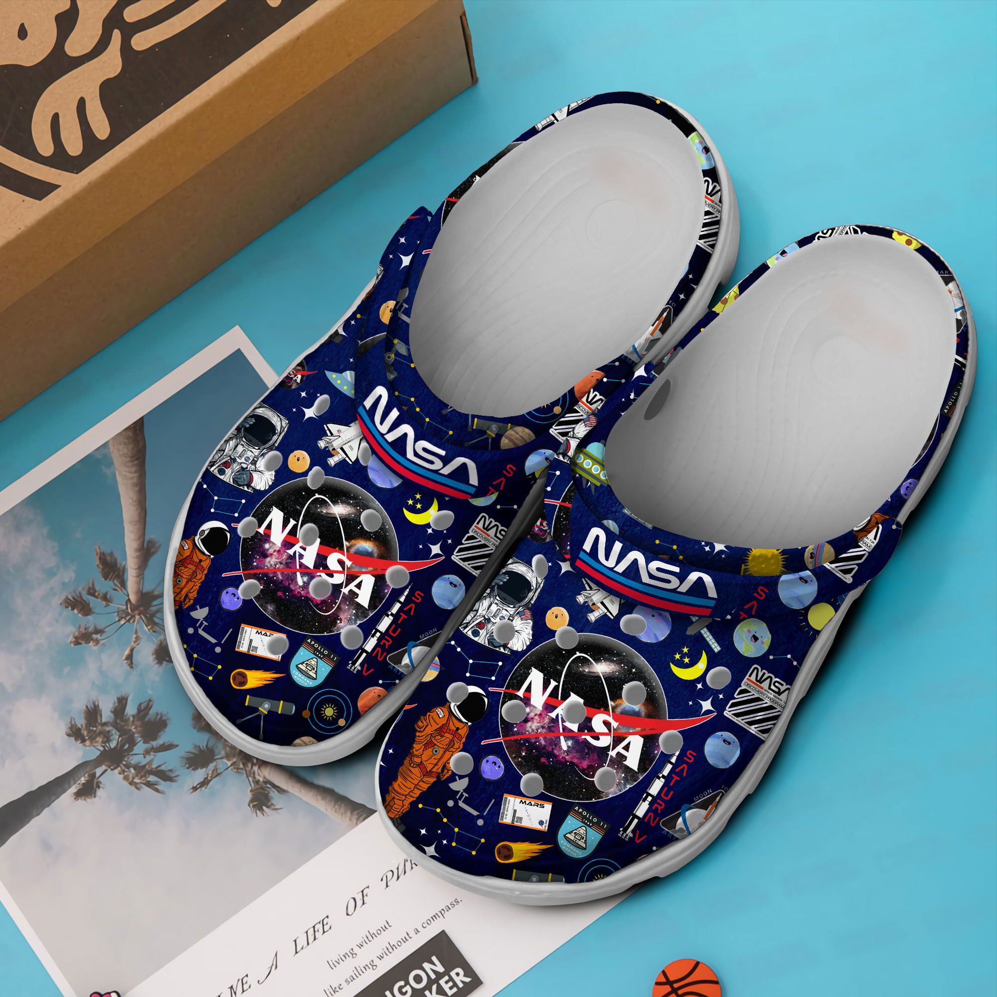 NASA Crocs Crocband Clogs Shoes Comfortable For Men Women and Kids - Image 2