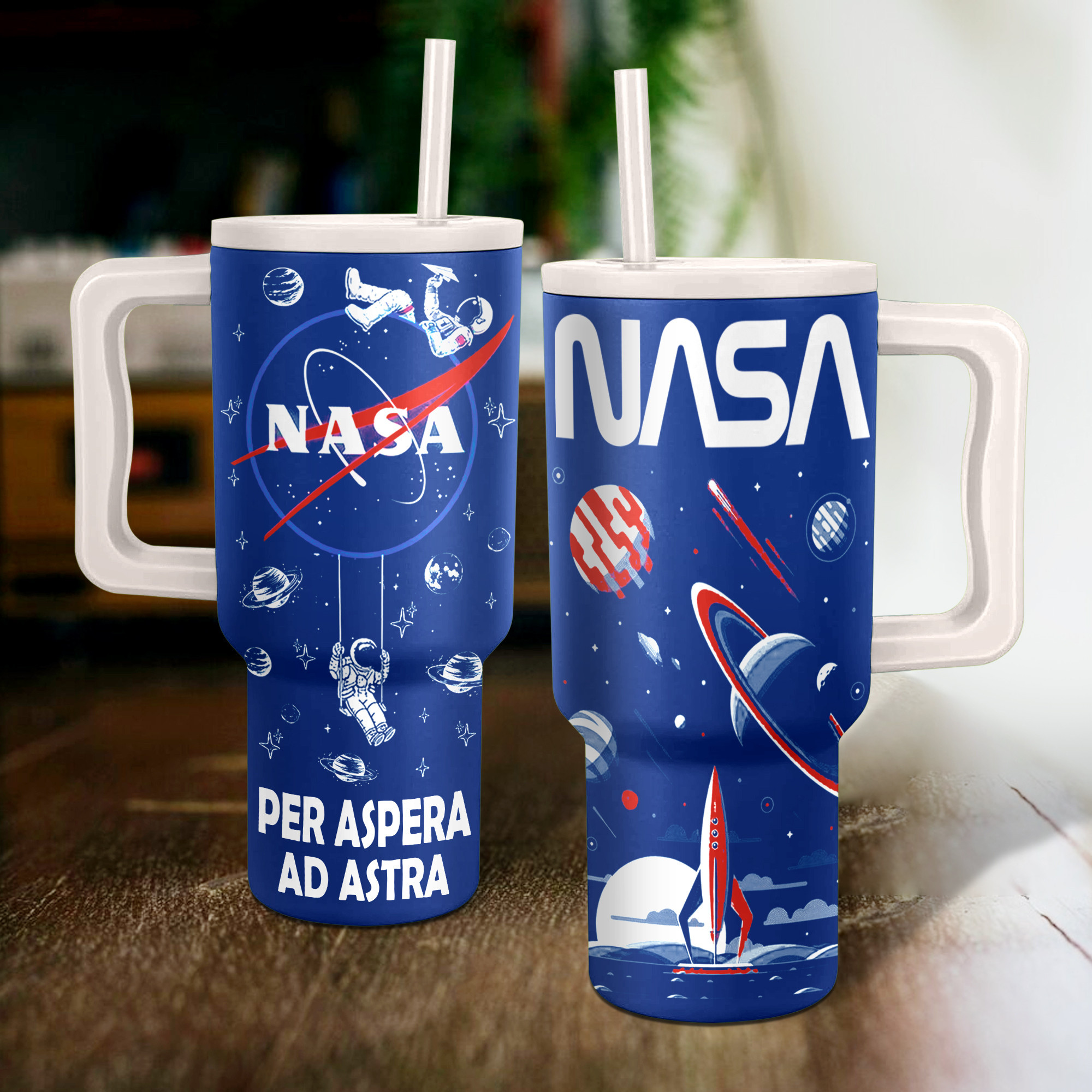 NASA Custom Stanley Cup 40 oz 30 oz Tumbler With HandleTVC2301151