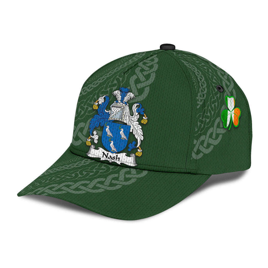 Nash Coat Of Arms - Irish Family Crest St Patrick's Day Hat Classic Cap Trucker Hats Custom Hats Gifts For Men & Women