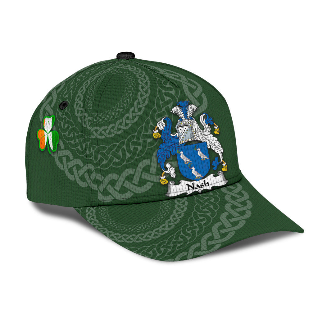 Nash Coat Of Arms - Irish Family Crest St Patrick's Day Hat Classic Cap Trucker Hats Custom Hats Gifts For Men & Women