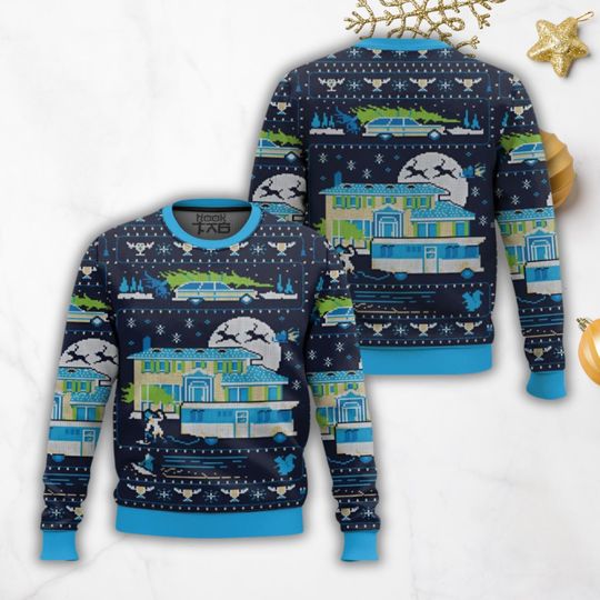 National Lampoon Ugly Sweater, Griswold Christmas Sweater, You Serious Clark Sweater - Image 10