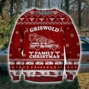 National Lampoon'S Christmas Vacation Griswold Family Christmas Ugly Christmas Sweater Adult 3D Funny Matching for family