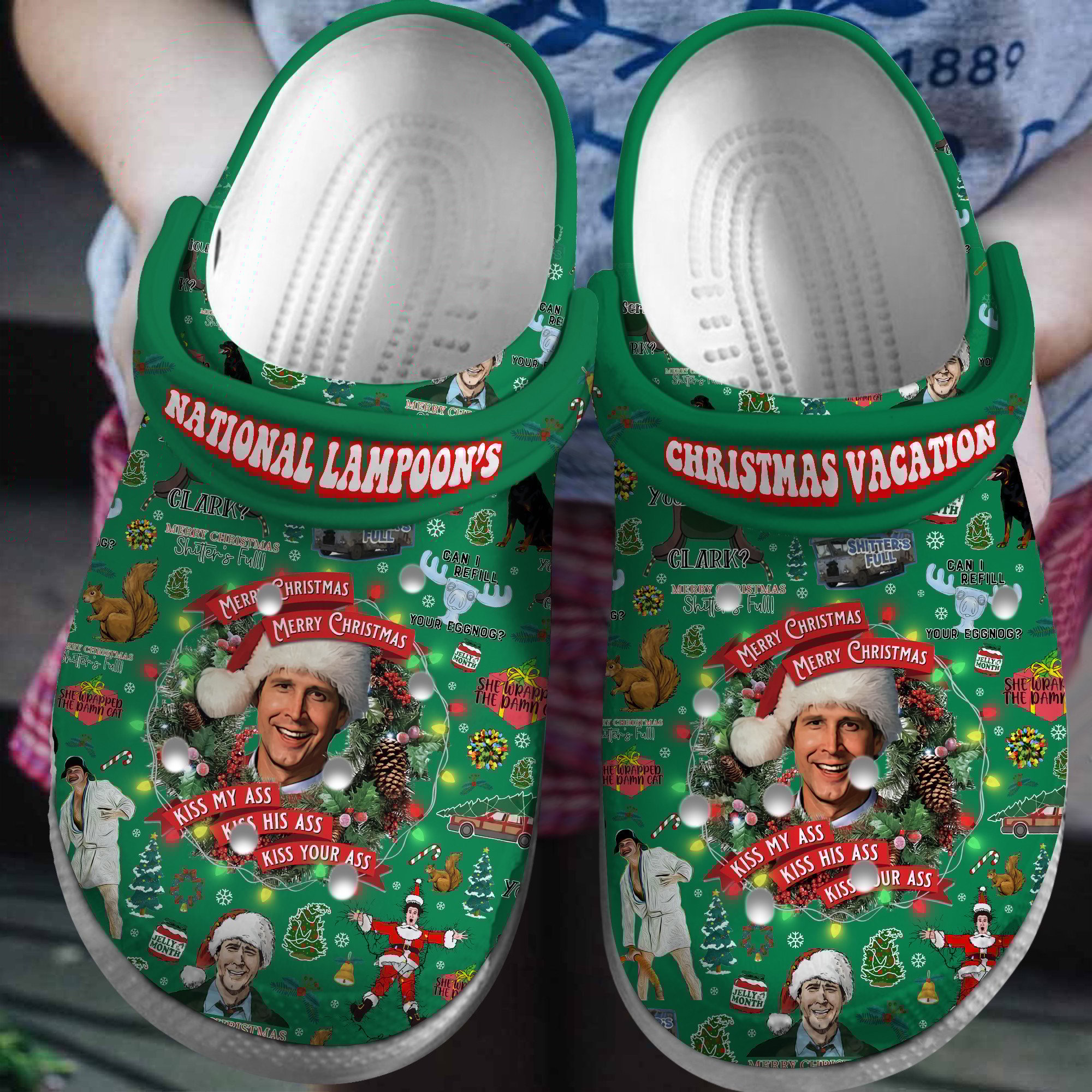 National Lampoon's Christmas Vacation Movie Crocs Crocband Clogs Shoes Comfortable For Men Women and Kids