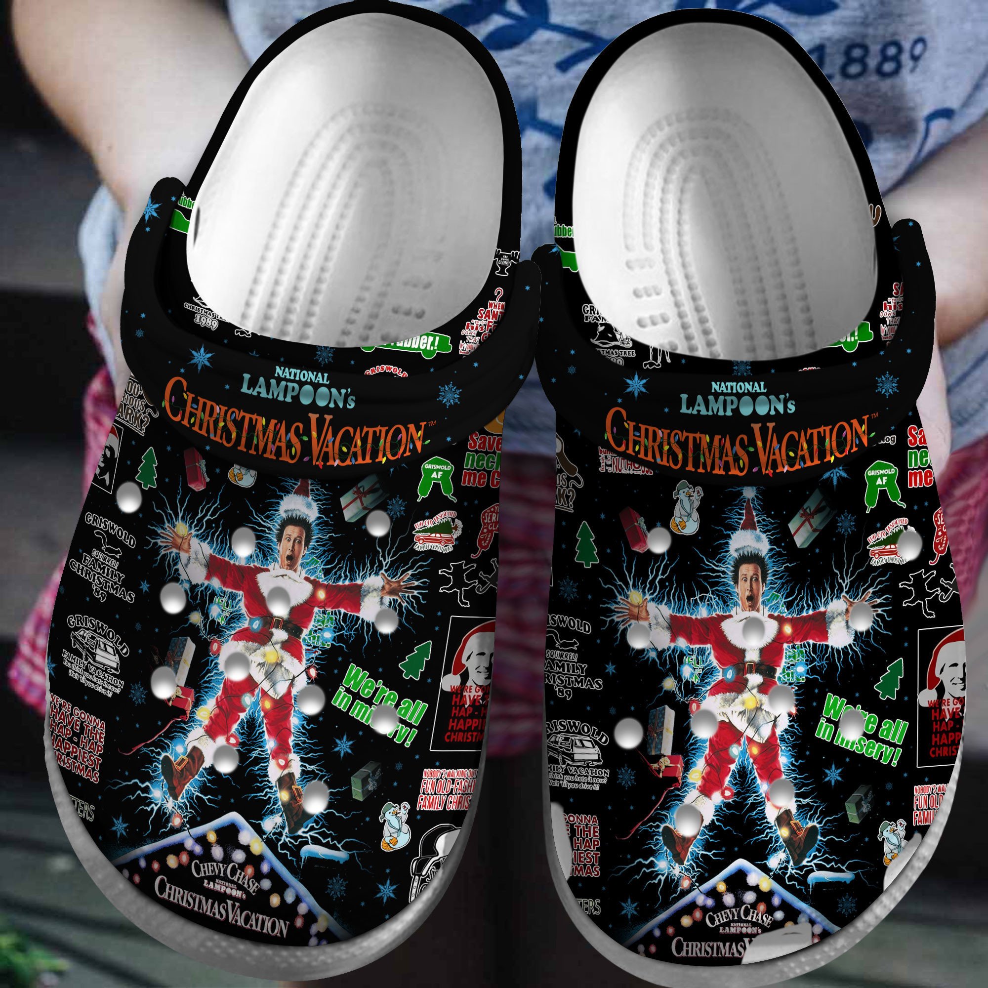 National Lampoon's Christmas Vacation Movie Crocs Crocband Clogs Shoes Comfortable For Men Women and Kids