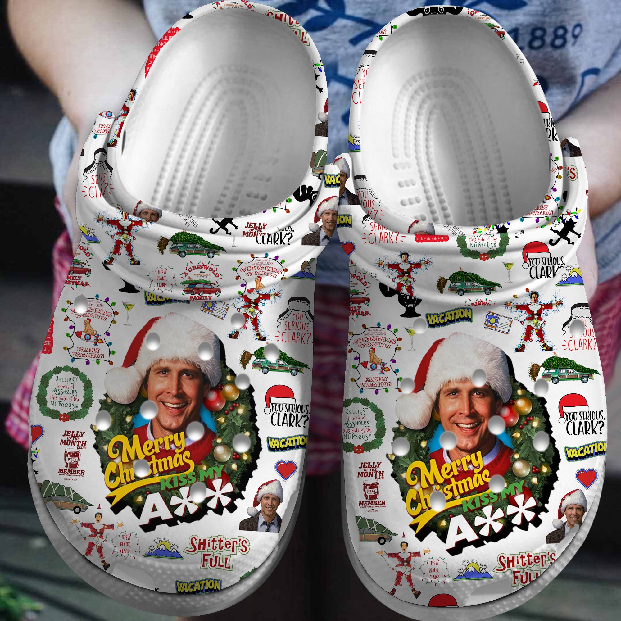 National Lampoon's Christmas Vacation Movie Crocs Crocband Clogs Shoes Comfortable For Men Women and Kids