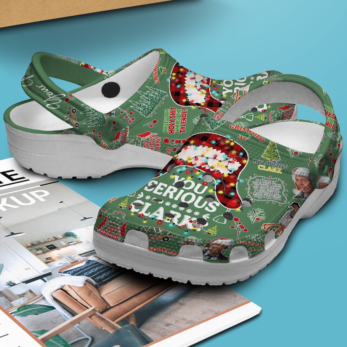 National Lampoon's Christmas Vacation Movie Crocs Crocband Clogs Shoes Comfortable For Men Women and Kids - Image 3