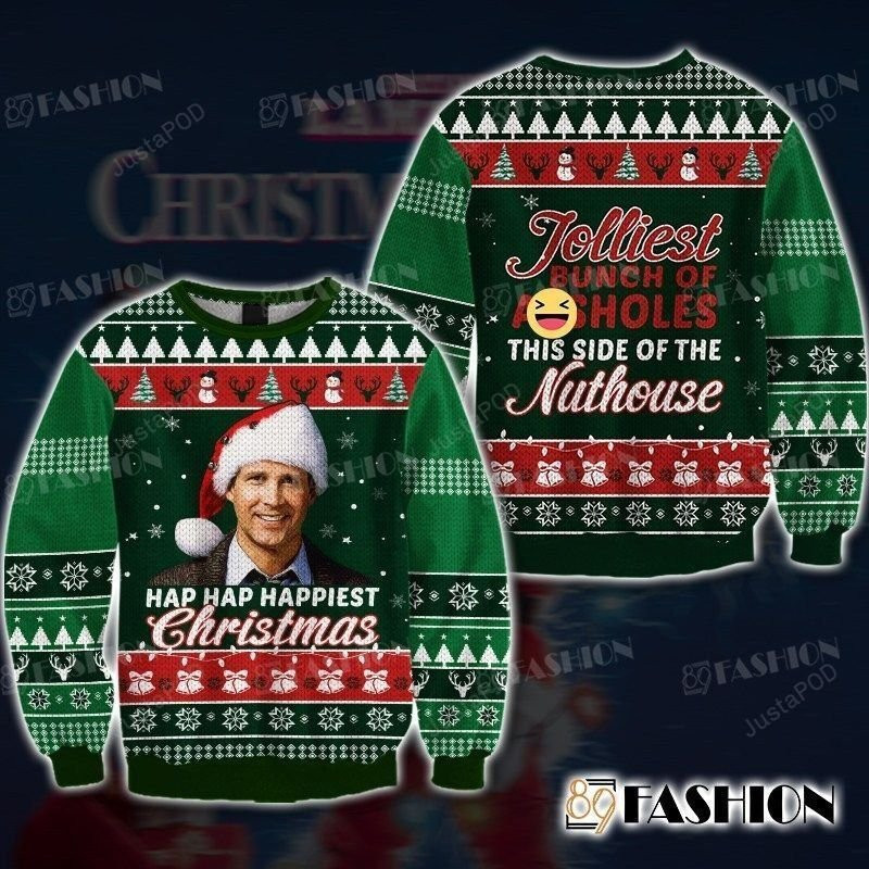 National Lampoons Christmas Vacation Ugly Christmas Sweater Adult 3D Funny Matching for family