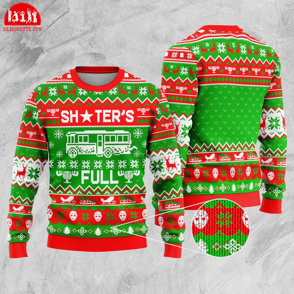 National Lampoon's Christmas Vacation Ugly Christmas Sweater, Shitters Full Ugly Sweater