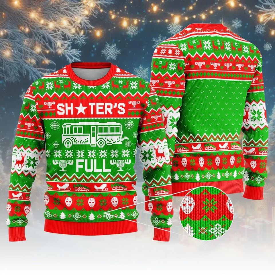 National Lampoon's Christmas Vacation Ugly Christmas Sweater, Shitters Full Ugly Sweater