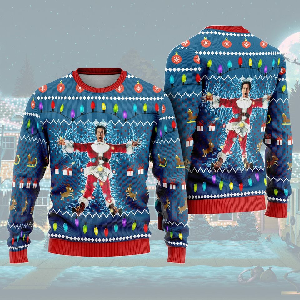 National Lampoon's Christmas Vacation Ugly Sweater, Clark Griswold Ugly Christmas Sweatshirt