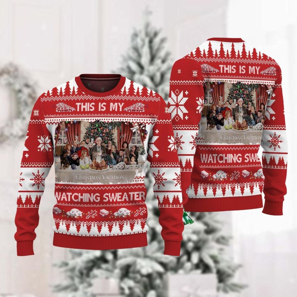 National Lampoons Christmas Vacation Ugly Sweater, Griswold Ugly Xmas Sweater
