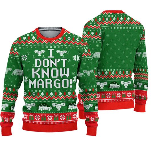 National Lampoon's Christmas Vacation Ugly Sweater, I Don't Know Margo Ugly Sweater - Image 2