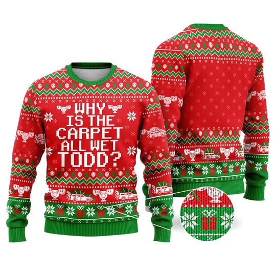 National Lampoon's Christmas Vacation Ugly Sweater,Clark Griswold Cousin Eddie - Image 2