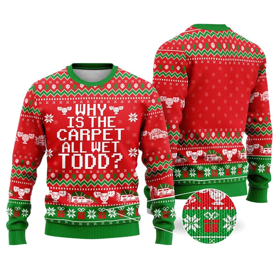 National Lampoon's Christmas Vacation Ugly Sweater,Clark Griswold Cousin Eddie