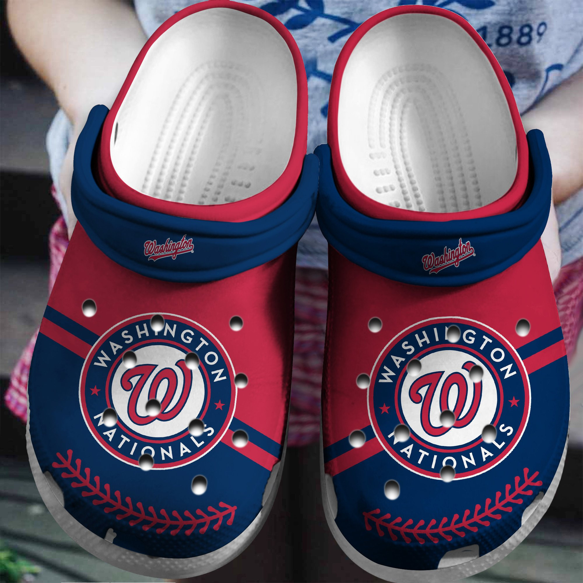 Nationals Red-Navys Clog Shoesshoes