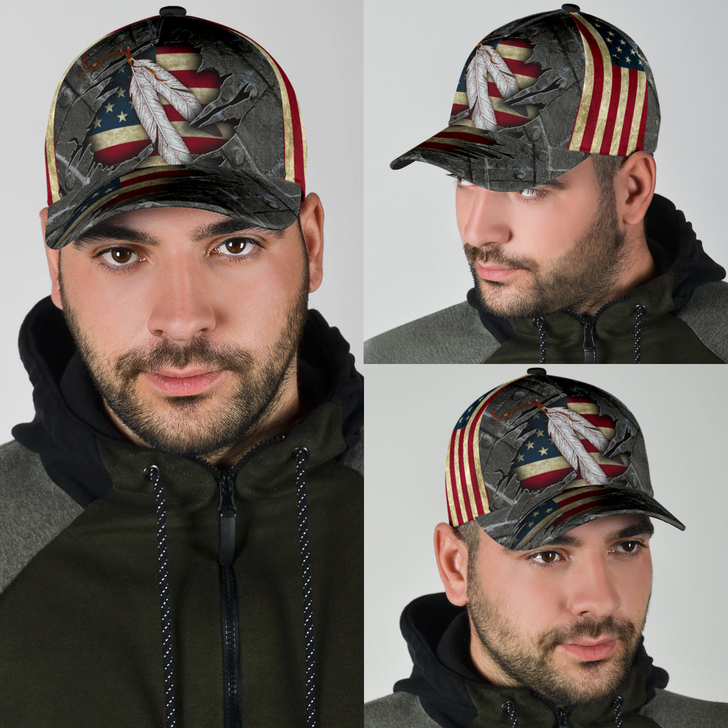 Native American Classic Cap Trucker Hats Custom Hats Gifts For Men & Women