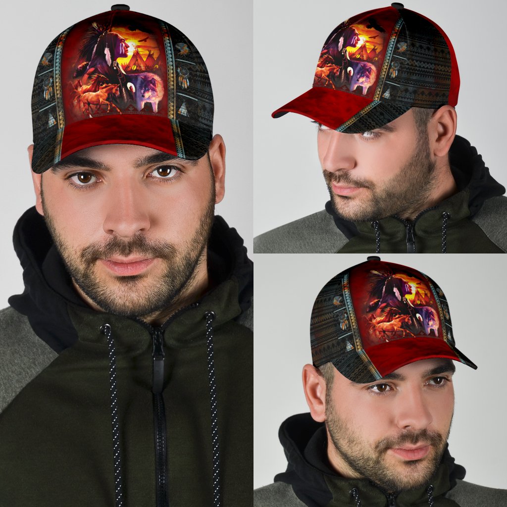 Native American Classic Cap Trucker Hats Custom Hats Gifts For Men & Women