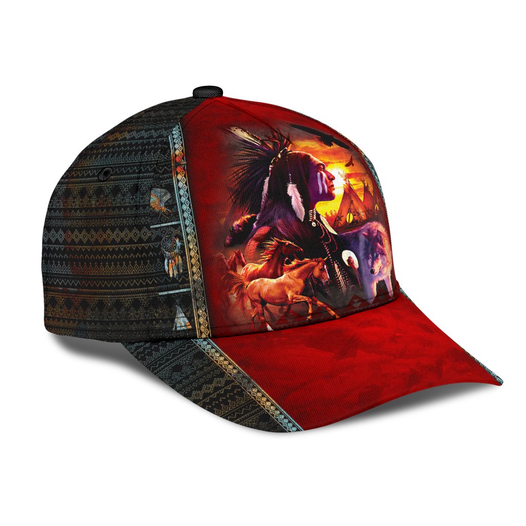 Native American Classic Cap Trucker Hats Custom Hats Gifts For Men & Women