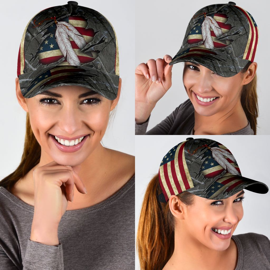 Native American Classic Cap Trucker Hats Custom Hats Gifts For Men & Women