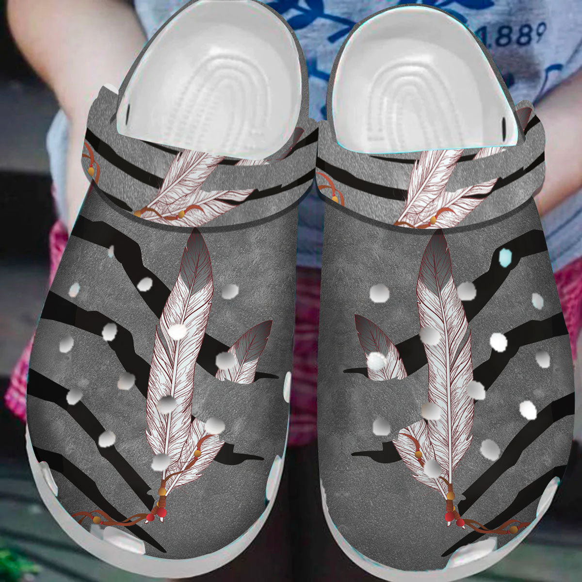 Native American Crocs Clog Shoes For Kid and Adult