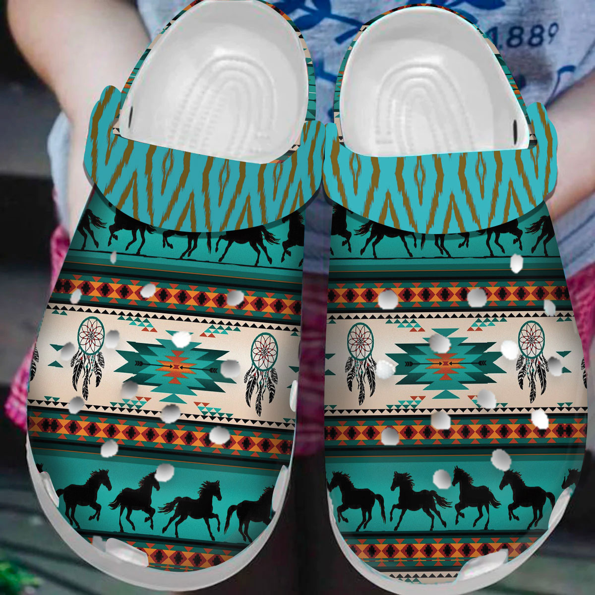 Native American Crocs Clog Shoes For Kid and Adult