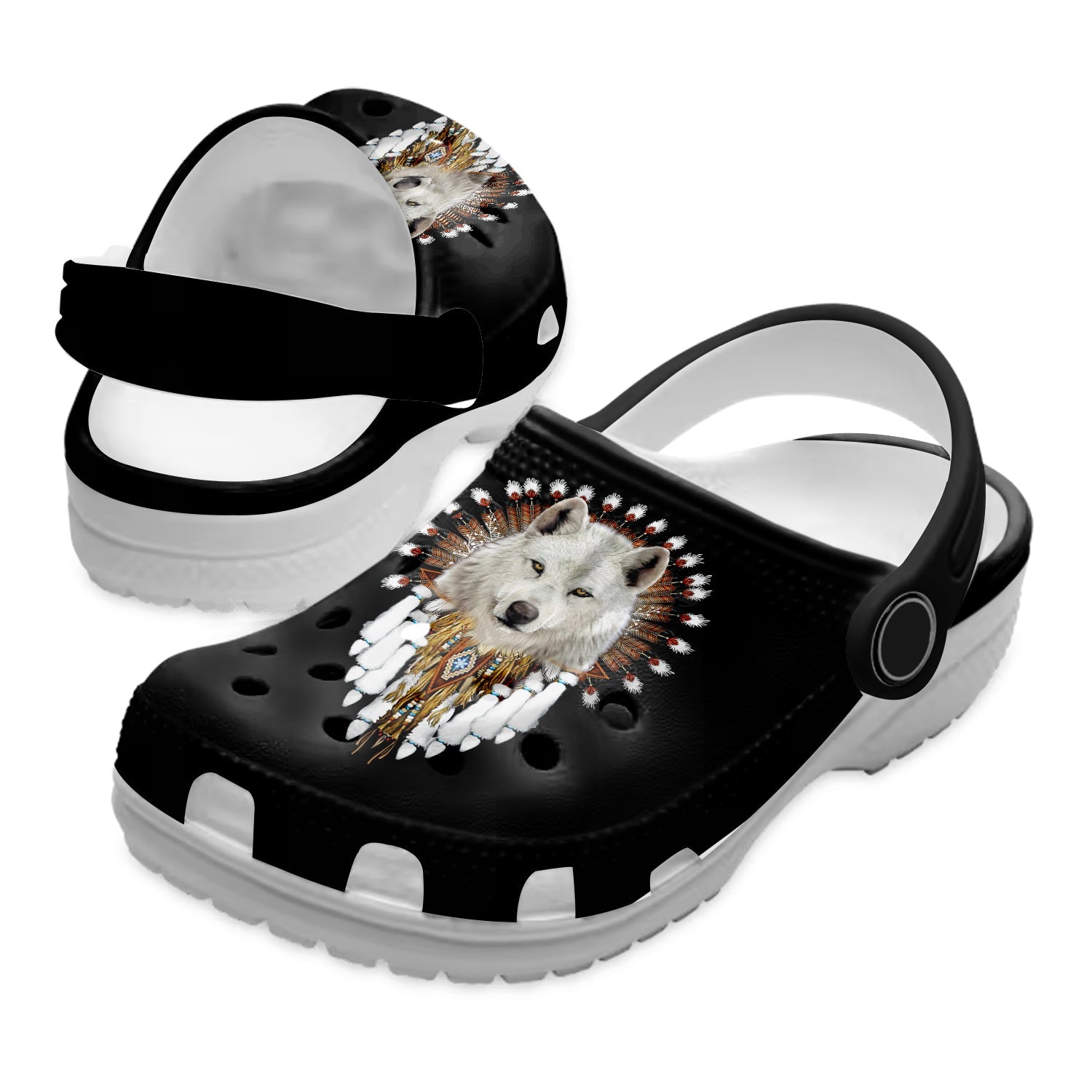 Native American Crocs Clog Shoes For Kid and Adult