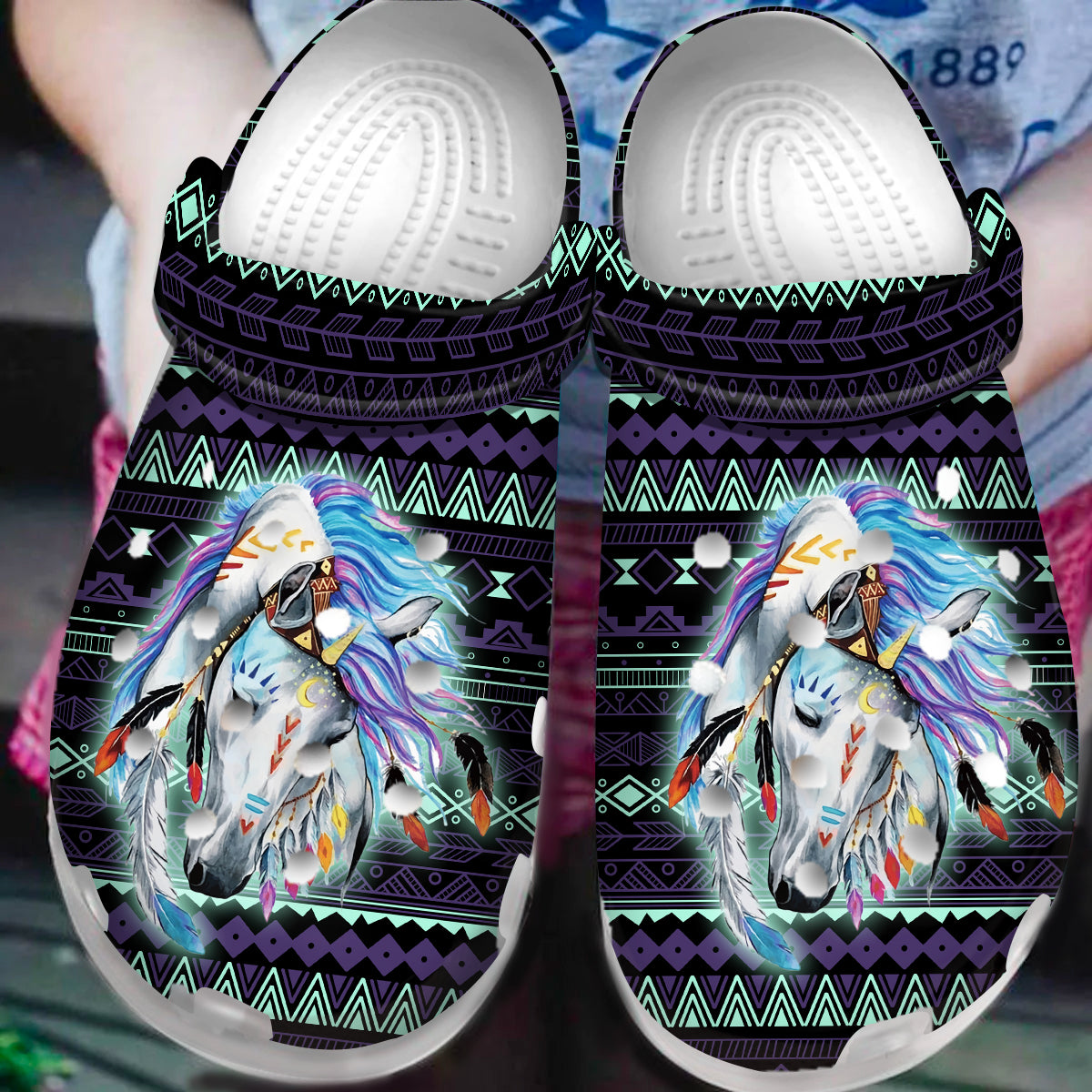 Native American Crocs Crocband Clogs Shoes Comfortable For Men Women and Kids