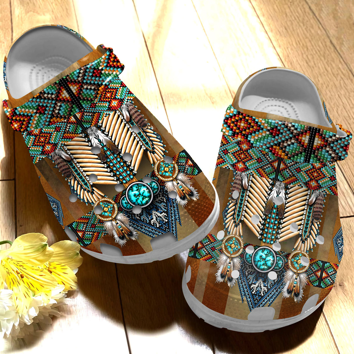 Native American Crocs Crocband Clogs Shoes Comfortable For Men Women and Kids