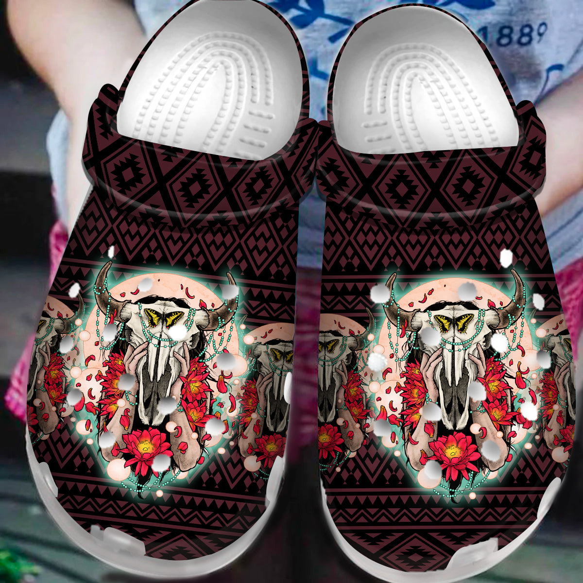 Native American Crocs Crocband Clogs Shoes Comfortable For Men Women and Kids