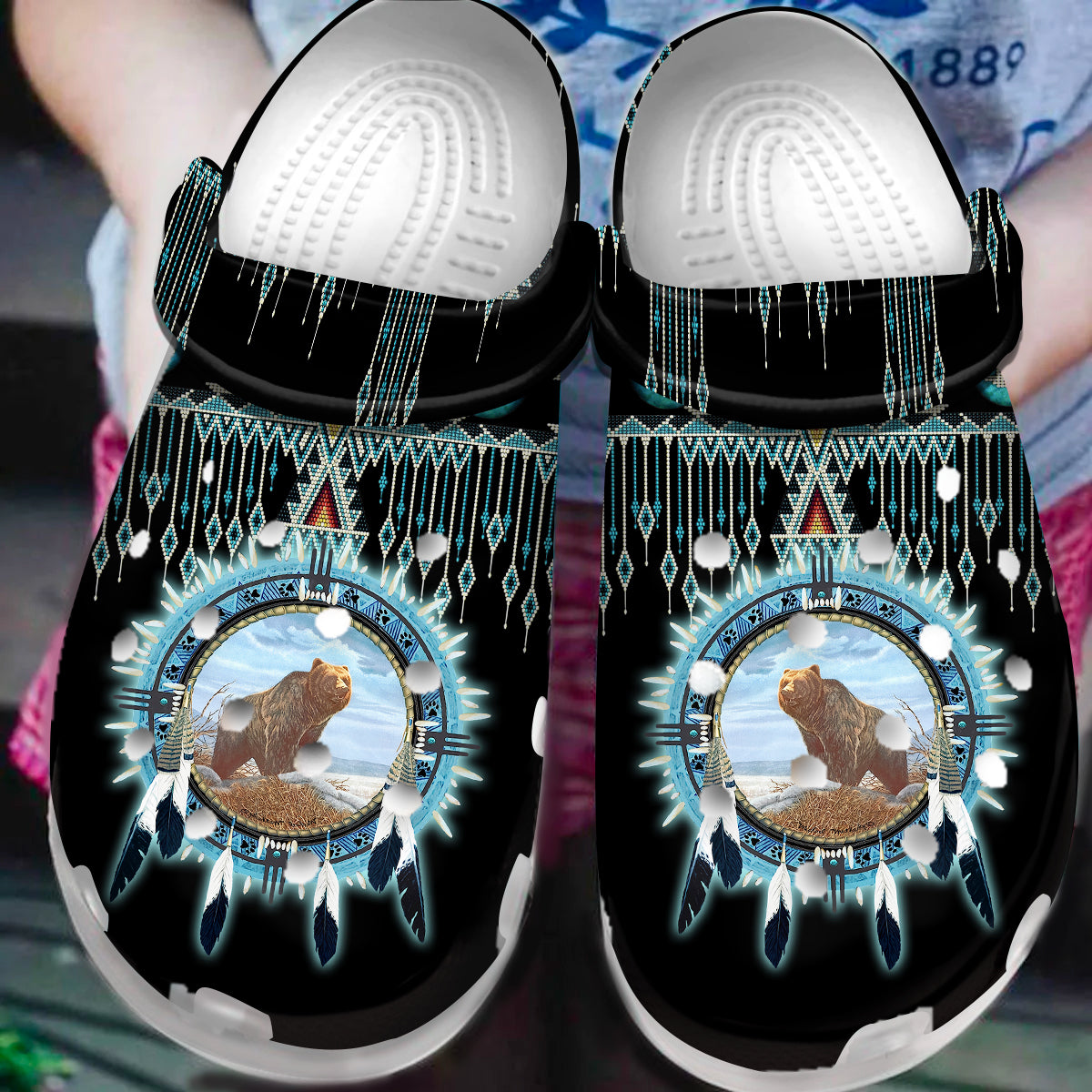 Native American Crocs Crocband Clogs Shoes Comfortable For Men Women and Kids