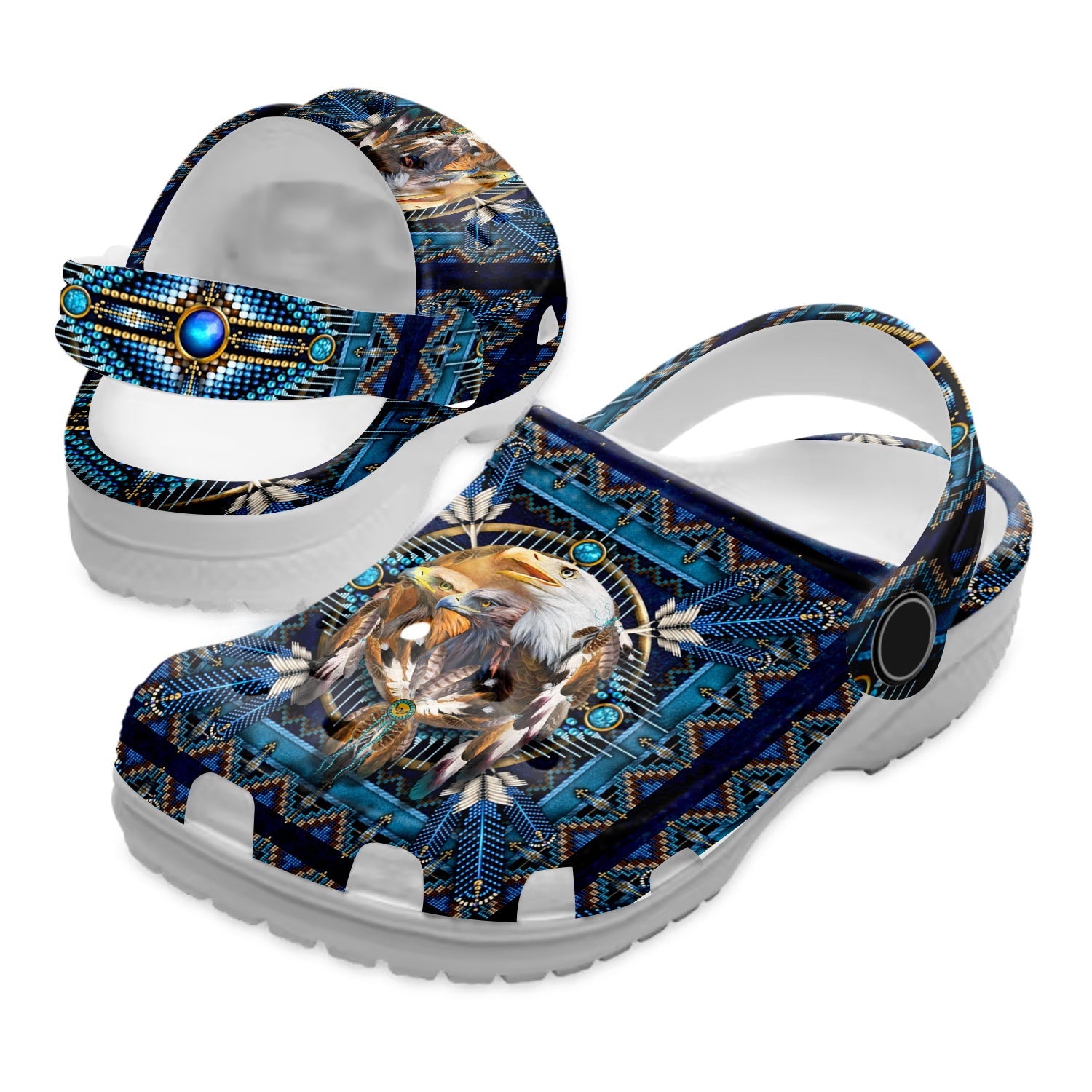 Native American Native Eagle Crocs For Kid and Adult