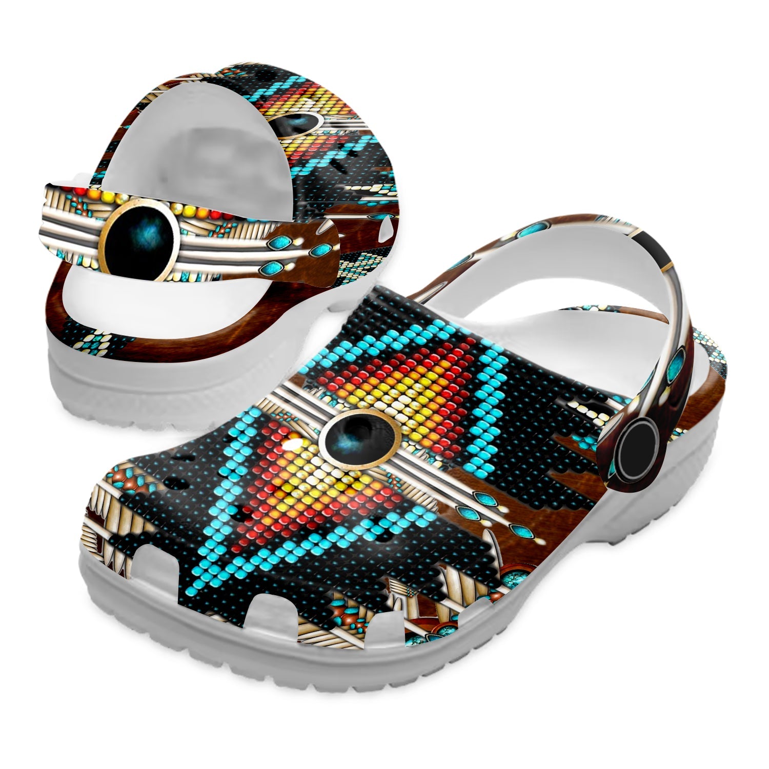 Native American Native Pattern Crocs Clog Shoes For Kid and Adult