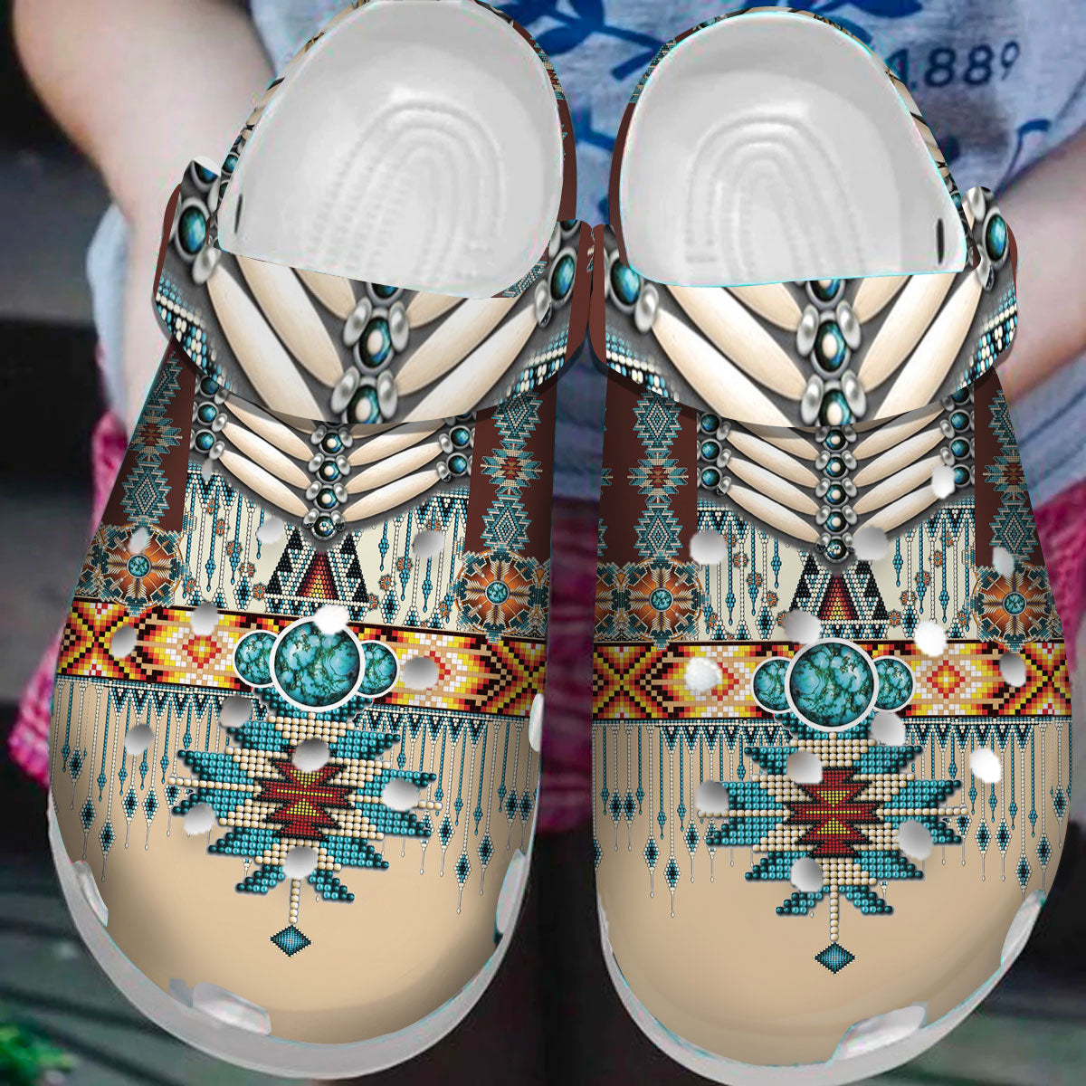 Native American Owl Feather Crocs Clog Shoes For Kid and Adult