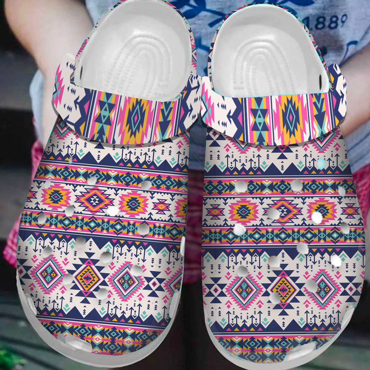 Native American Pattern Crocs Clog Shoes For Kid and Adult