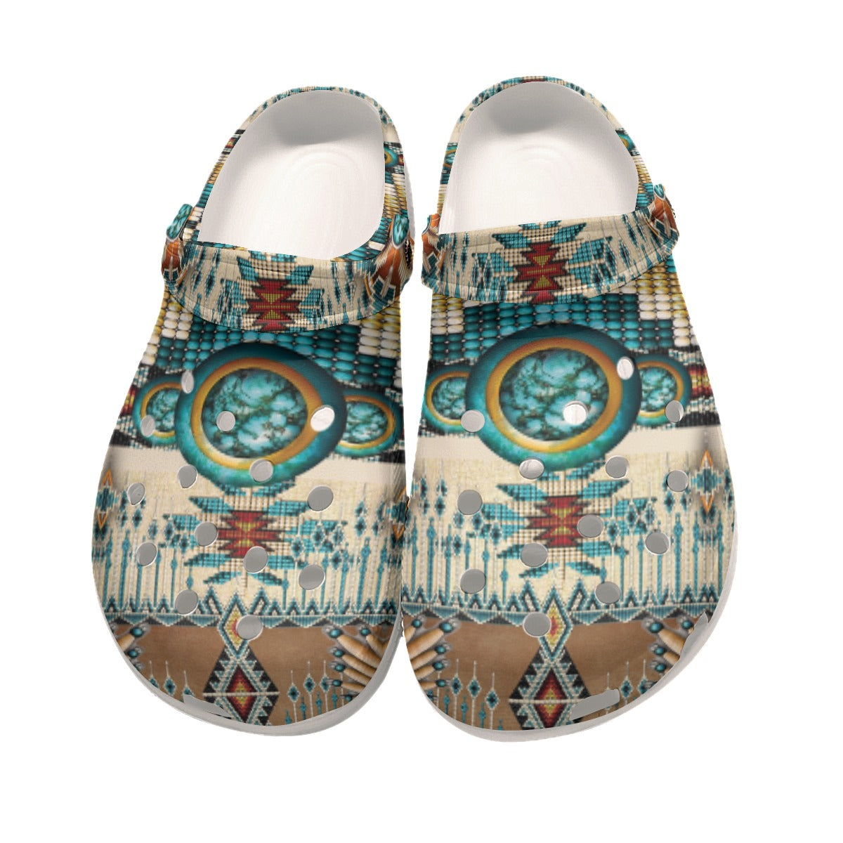 Native American Pattern Crocs Clog Shoes For Kid and Adult - Image 4