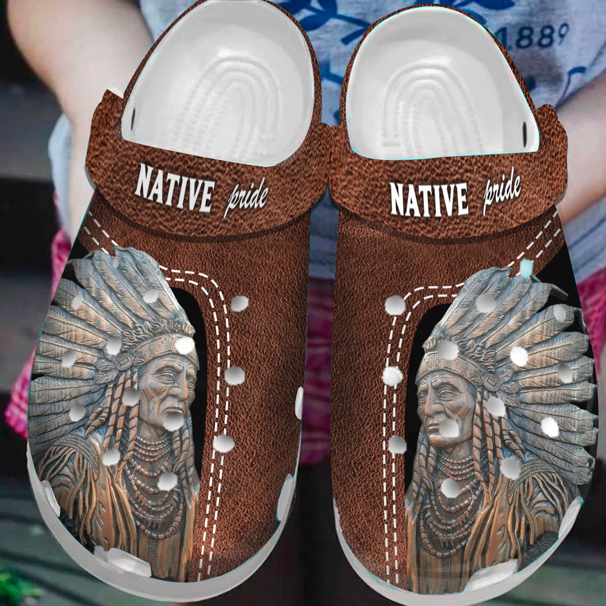 Native American Pattern Crocs Clog Shoes For Kid and Adult