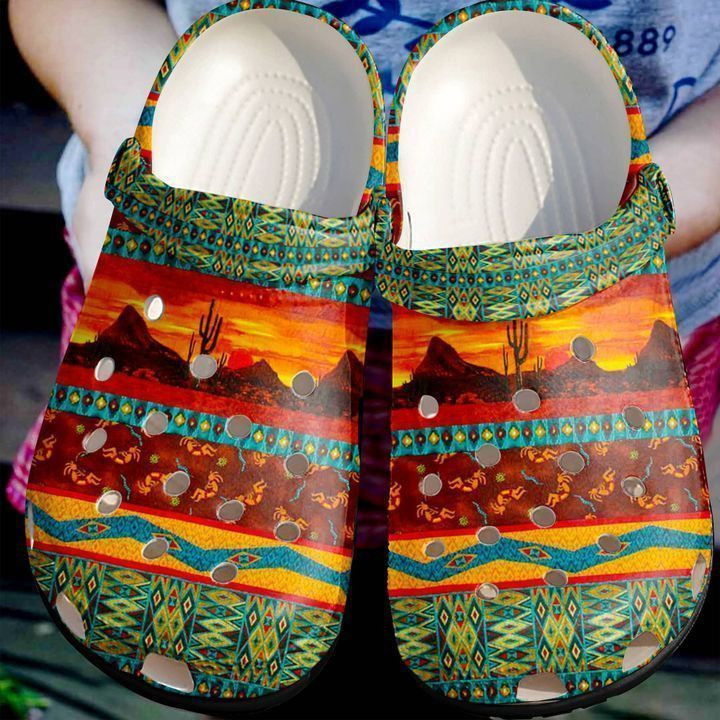 Native American Stunning Pattern Clog Shoes