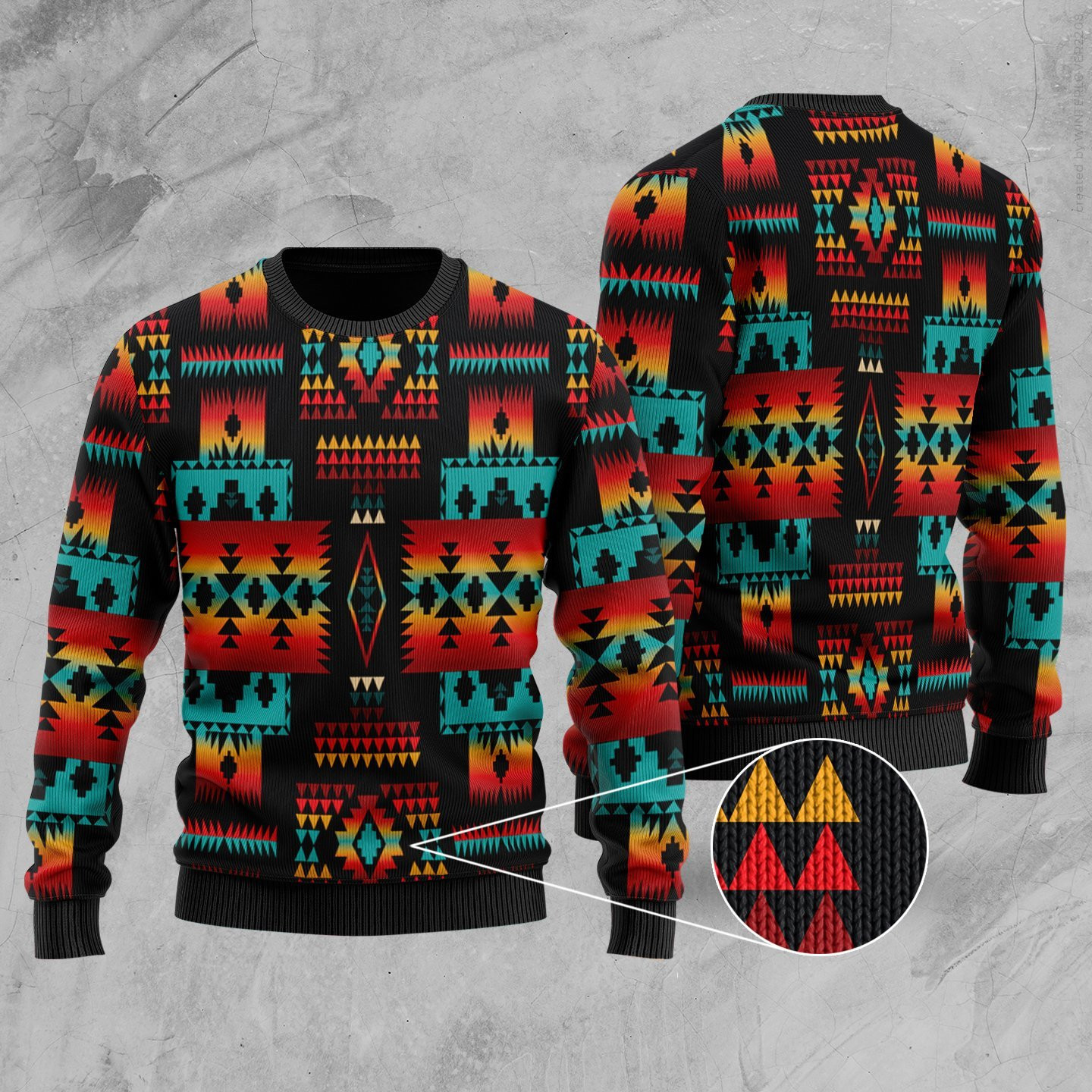 Native American Ugly Christmas Sweater Adult 3D Funny Matching for family