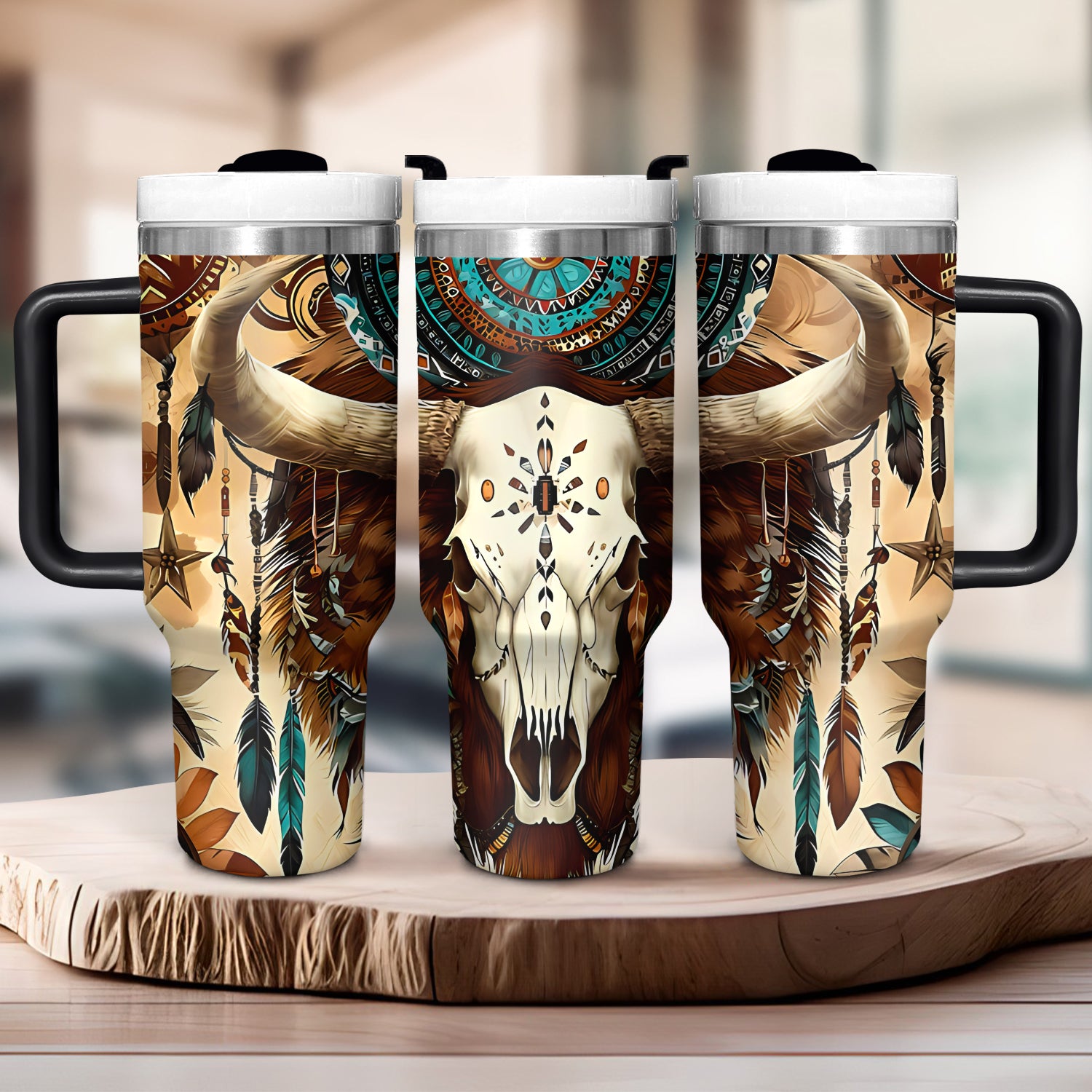 Native Essence Cow Custom Stanley Cup 40 oz 30 oz Tumbler With HandleTVC2301724
