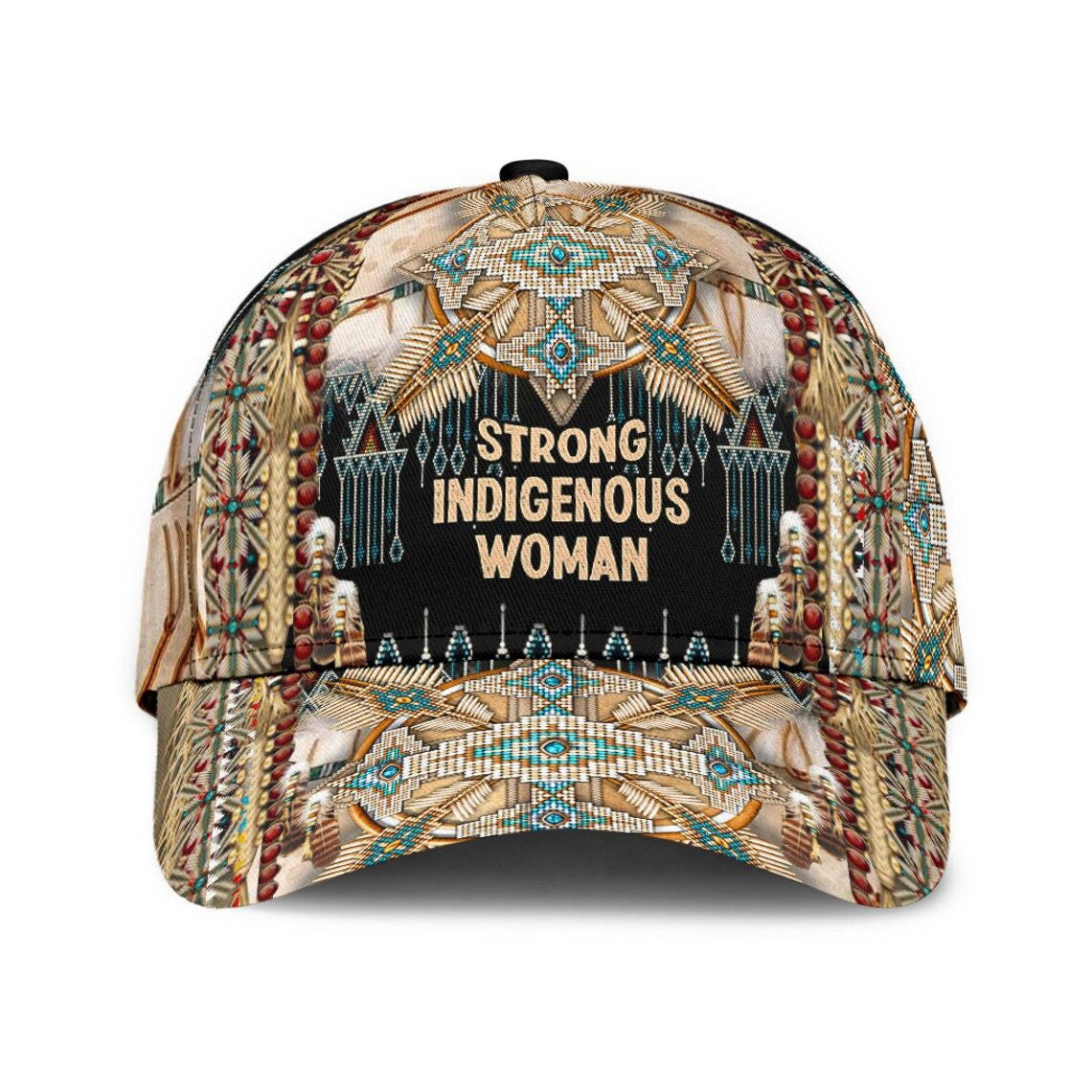 Native Strong Indigenous Woman Classic Cap - Indigenous hat - Native American Snapback 3D Personalized Caps Trucker Hats Custom Hats Gifts For Men & Women