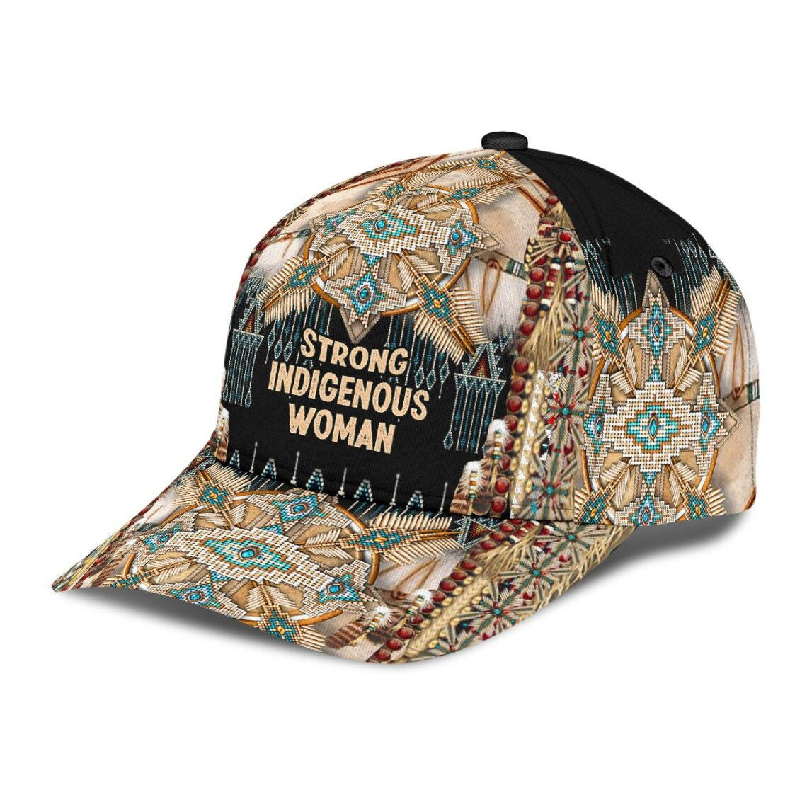 Native Strong Indigenous Woman Classic Cap - Indigenous hat - Native American Snapback 3D Personalized Caps Trucker Hats Custom Hats Gifts For Men & Women