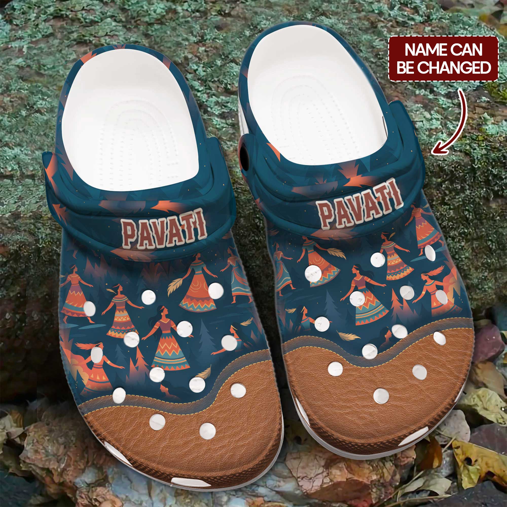 Native with Tribal Design Crocs Crocband Clogs Shoes Comfortable For Men Women and Kids