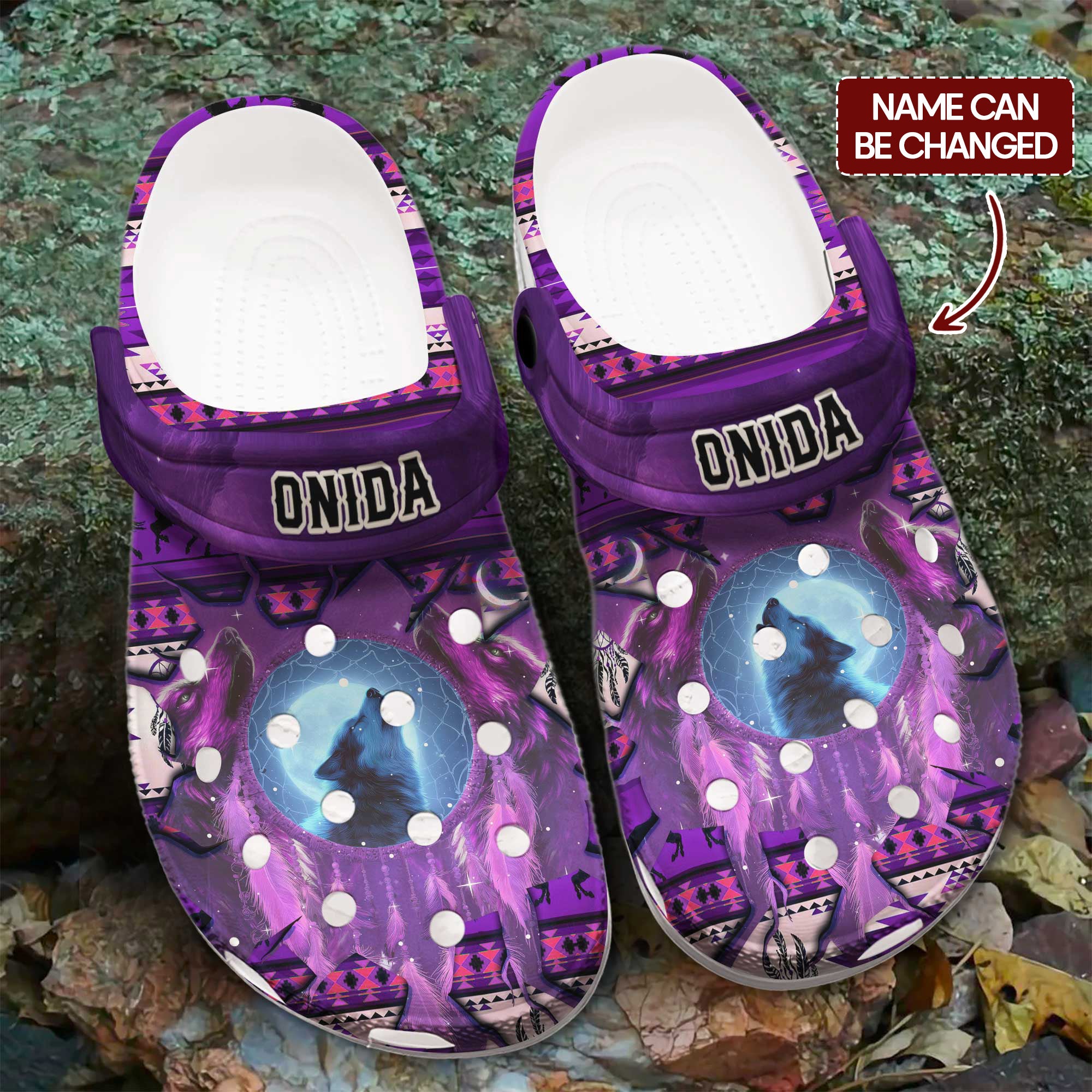 Native Wolf Crocs Crocband Clogs Shoes Comfortable For Men Women and Kids