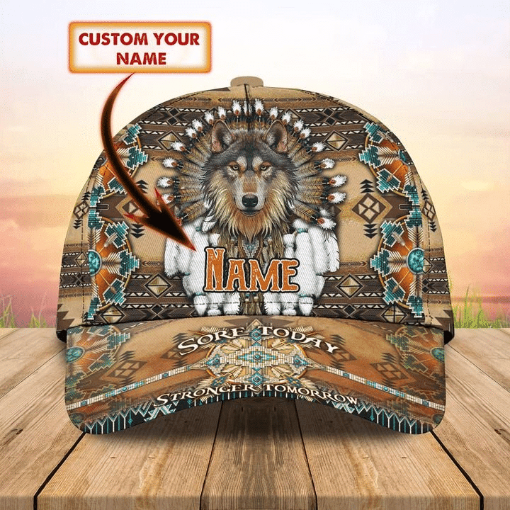 Native Wolf Hat Personalized Classic Cap - Trucker Hats Custom Hats Gifts For Men & Women