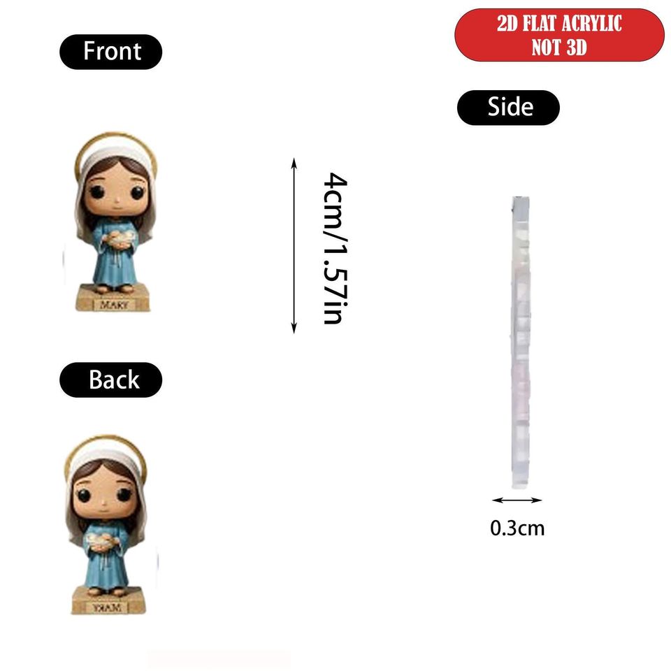 Nativity Scene Advent Calendar 2025, Christian Christmas Countdown Box, 24 Day Holy Family Ornaments - Image 3