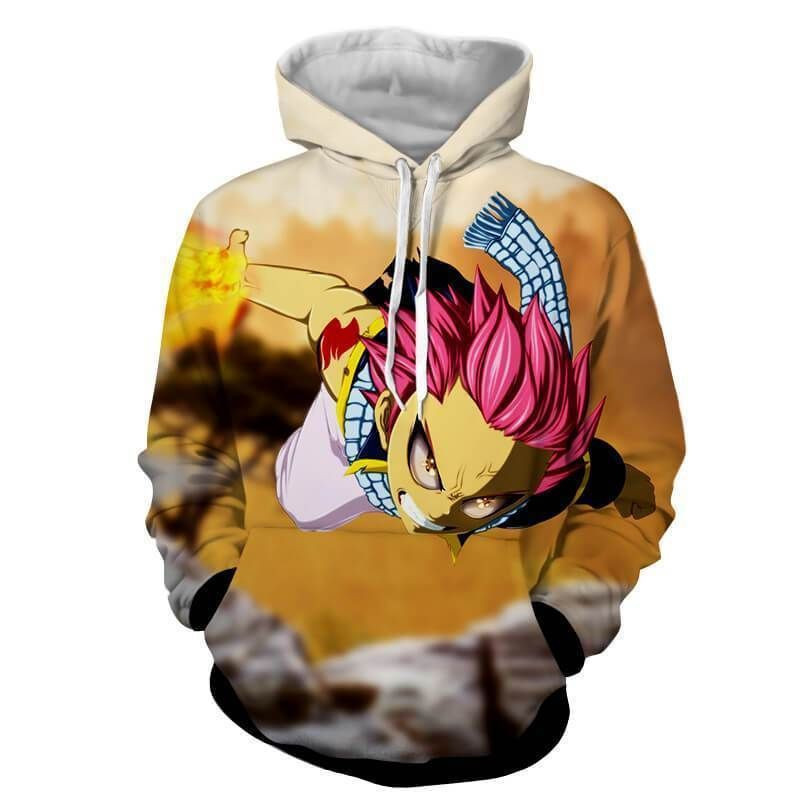 Natsu Dragneel Dragon Force Mode Fairy Tail 3D All Over Print Hoodie, Zip Hoodie