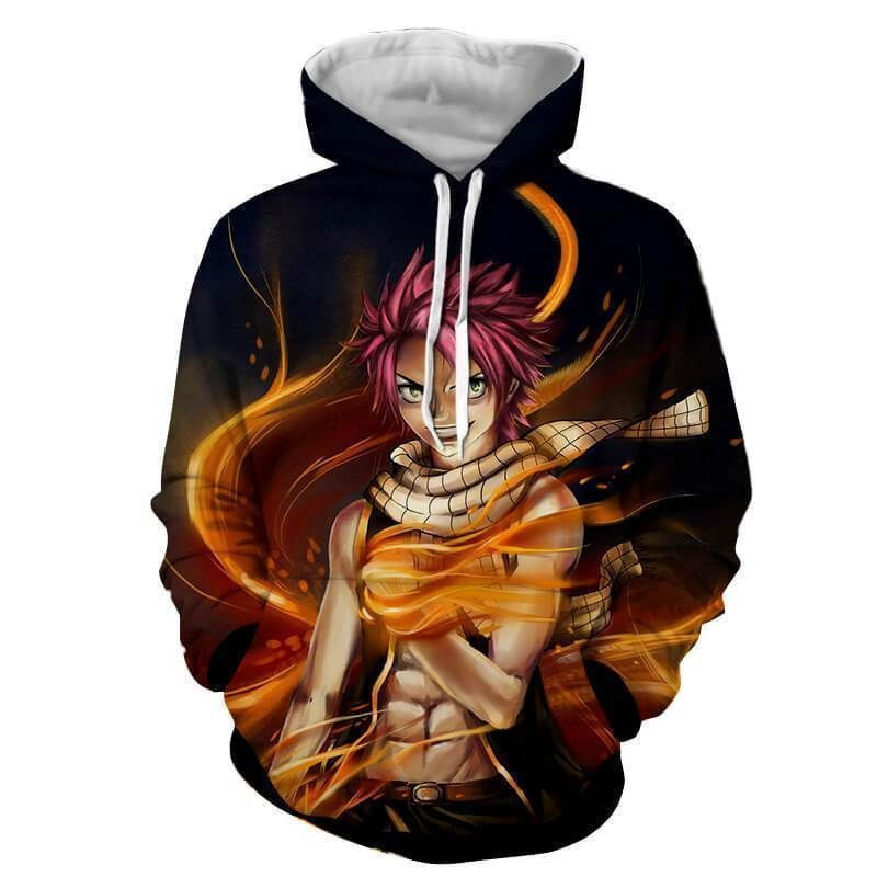 Natsu Dragneel Dragon Mode Fairy Tail 3D All Over Print Hoodie, Zip Hoodie