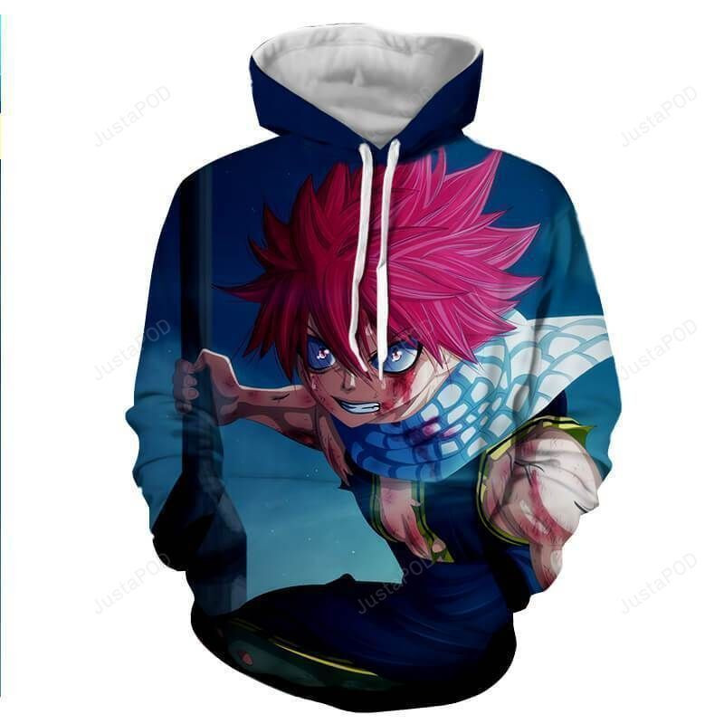 Natsu Dragneel Fairy Tail 3D All Over Print Hoodie, Zip Hoodie