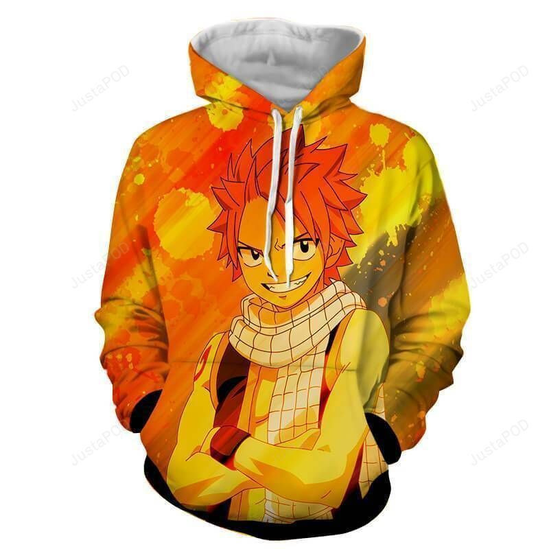 Natsu Dragneel Fairy Tail 3D All Over Print Hoodie, Zip Hoodie